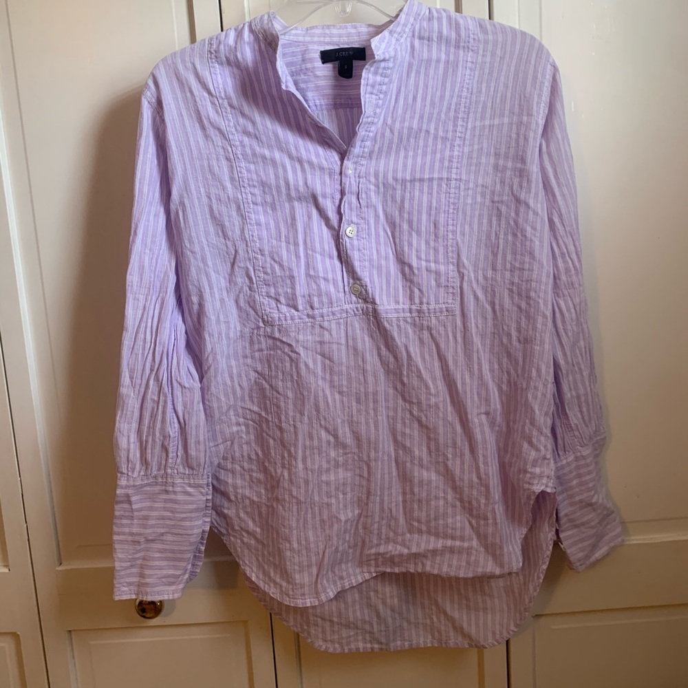 lightweight J Crew half button down